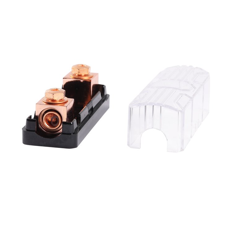 ANL-33Copper Plated 0/4GA In 0/4GA Out ANL Overcurrent Protection Fuse Adapter Fuse Connector Fuse Block