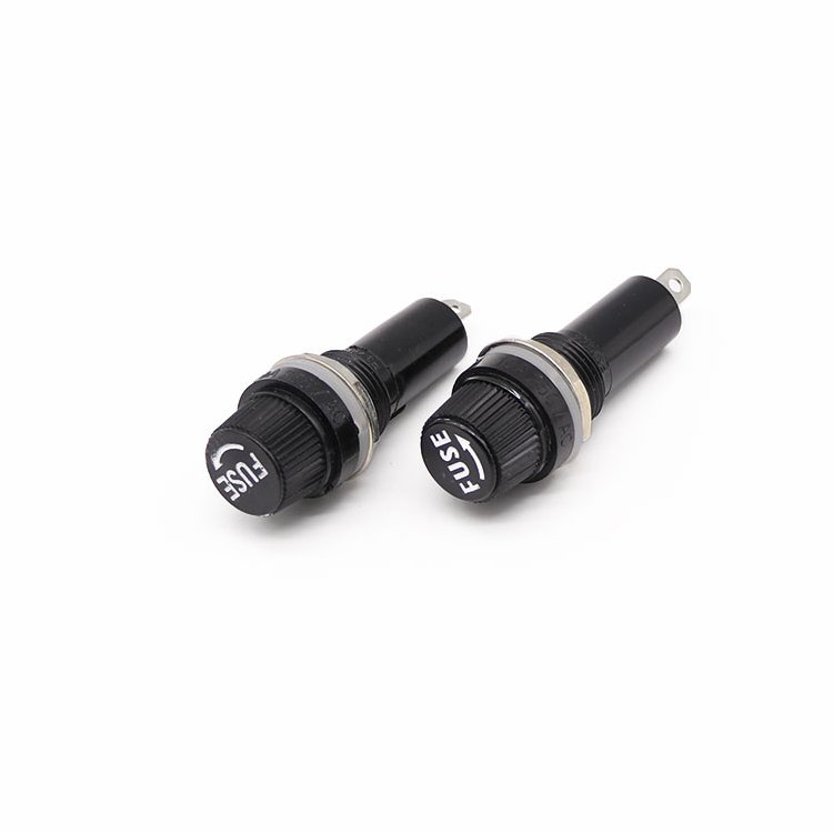 Wenzhou factory BLX-1 6X30 fuse holder components hole diameter 15mm flat snail
