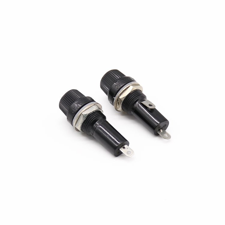 Wenzhou factory BLX-1 6X30 fuse holder components hole diameter 15mm flat snail