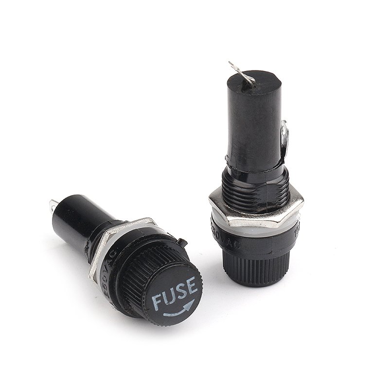 Wenzhou factory BLX-1 6X30 fuse holder components hole diameter 15mm flat snail