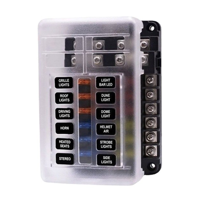 Sale 12 Way Fuse Holder Car Parts 32V 100A Fuse Box with LED Indicator for Car Truck Van