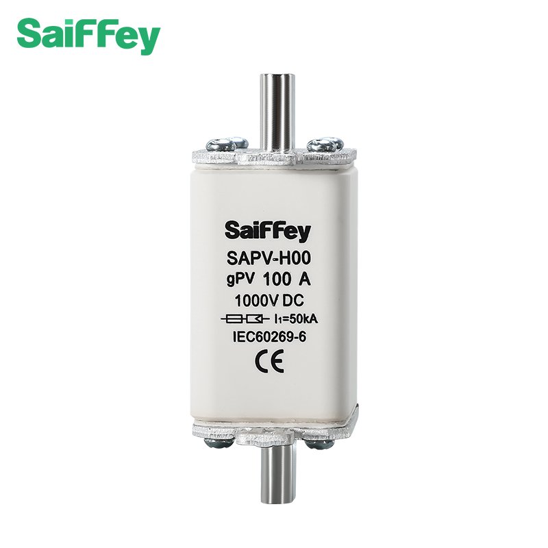 SAIFFEY SFPV-H1 125-160A solar pv dc fuse knife shape ceramic fuse link 1000 vdc gpv solar energy hrc fuse link