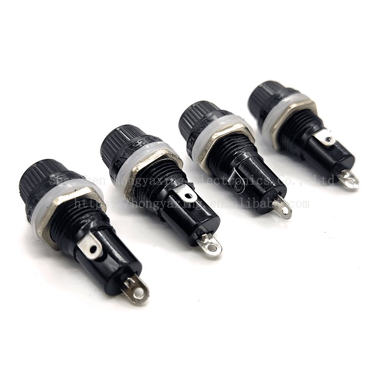 10A 250V 5x20 5 * 20 mm Fuse Hole 12mm High Temperature PCB Panel Fuse Holder
