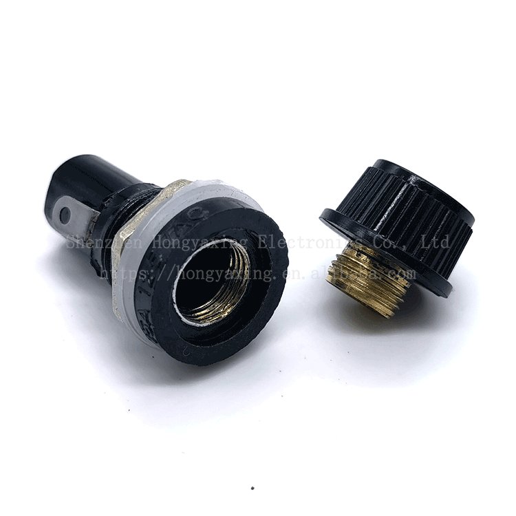 10A 250V 5x20 5 * 20 mm Fuse Hole 12mm High Temperature PCB Panel Fuse Holder