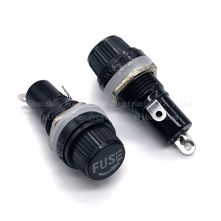 10A 250V 5x20 5 * 20 mm Fuse Hole 12mm High Temperature PCB Panel Fuse Holder
