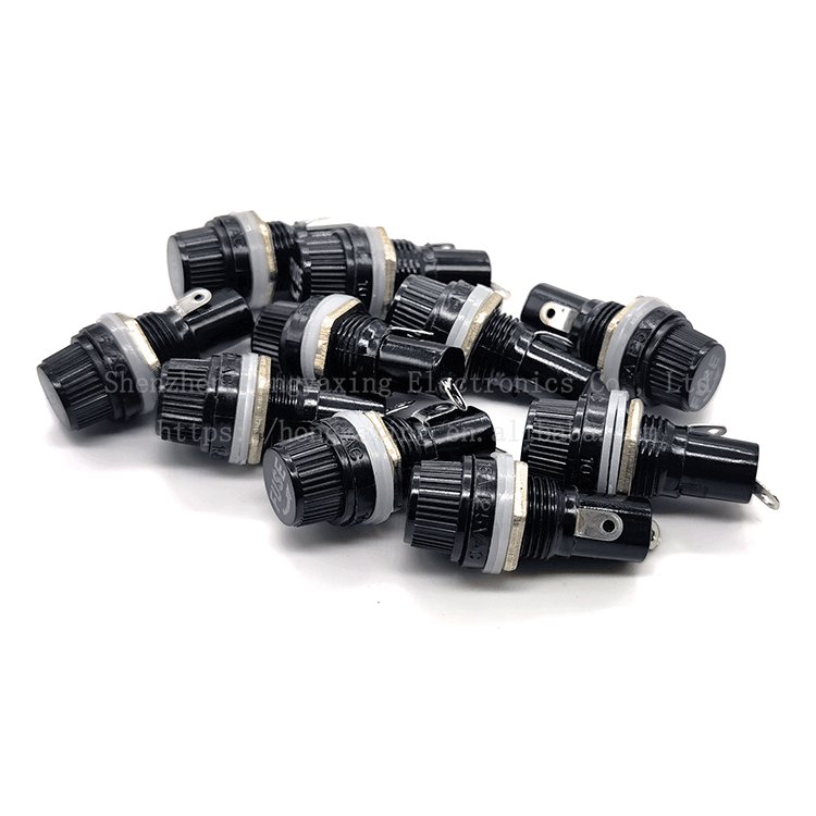 10A 250V 5x20 5 * 20 mm Fuse Hole 12mm High Temperature PCB Panel Fuse Holder