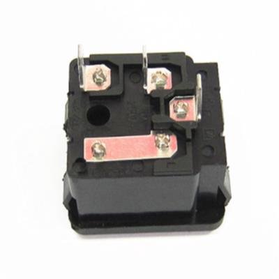 HC-99-F2 1PC Receptacle Connector 3 PIN C14 Male AC Power Inlet Socket With Fuse Holder 250V 10A