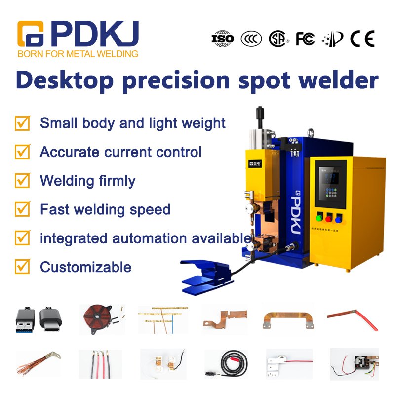 PDKJ Desktop precision welder small sheet metal welding space-saving medium frequency inverter spot welder spot welding machine