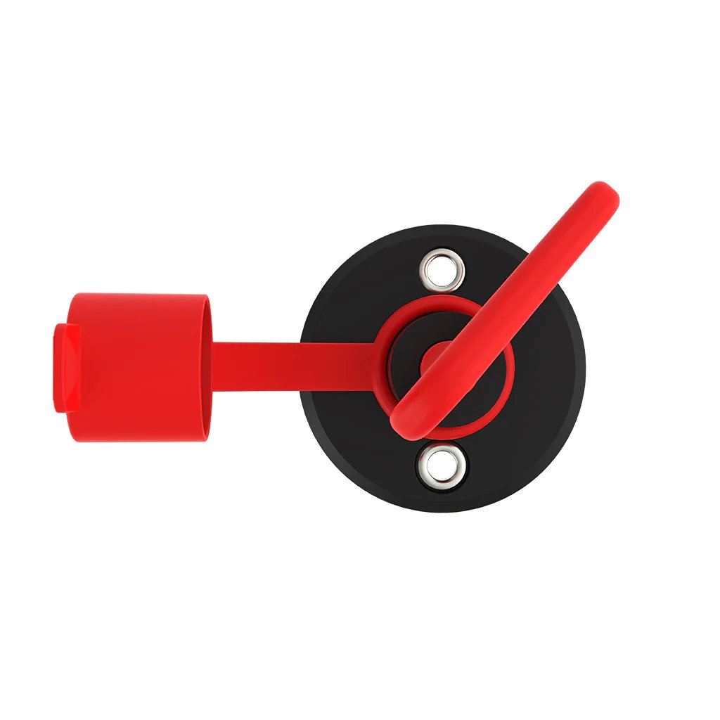 Battery Circuit Breaker Switch IP40 - 12V 24V 150A, M10 Spare Switch Universal Fuse Holder Transparent Screw Cap
