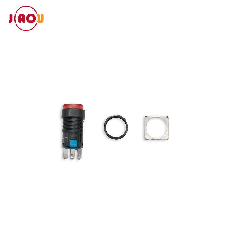 JIAOU YUEQING 16mm latching push button switch AB6-A