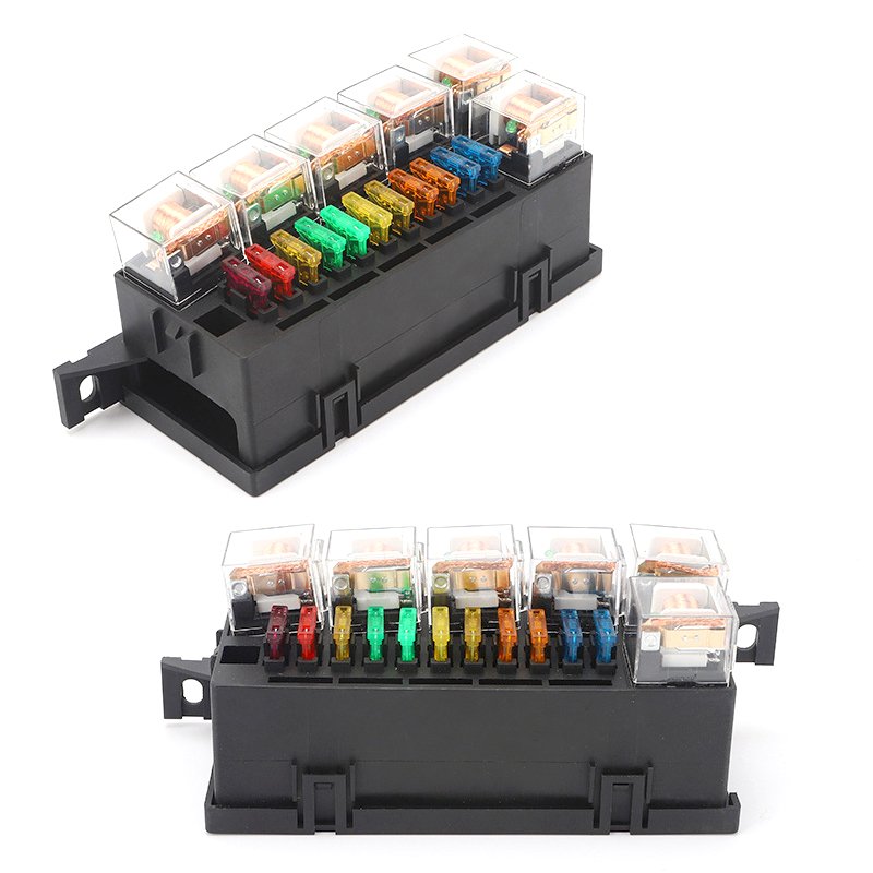 2022 Customized Car Auto Circuit Blade Fuse 5 relay 12vcd 24vcd fuse box