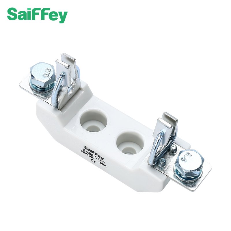 Saiffey NH00 160A NH Series Low Voltage Solar Fuse Holder Ceramic Blade Fuse Base