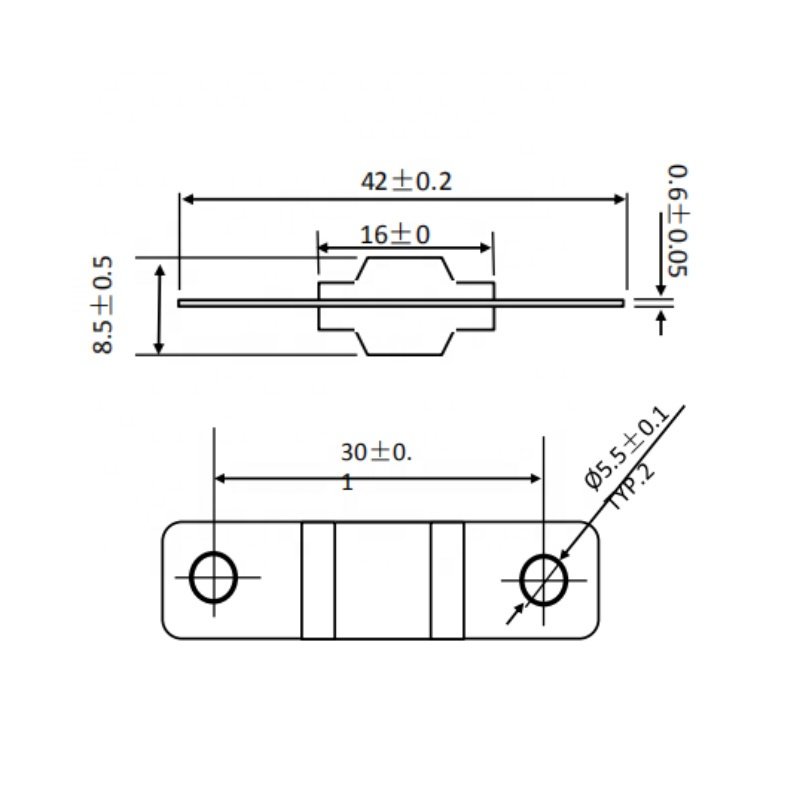 30 -200A 32V ANS MIDI Bolt Down Fuse