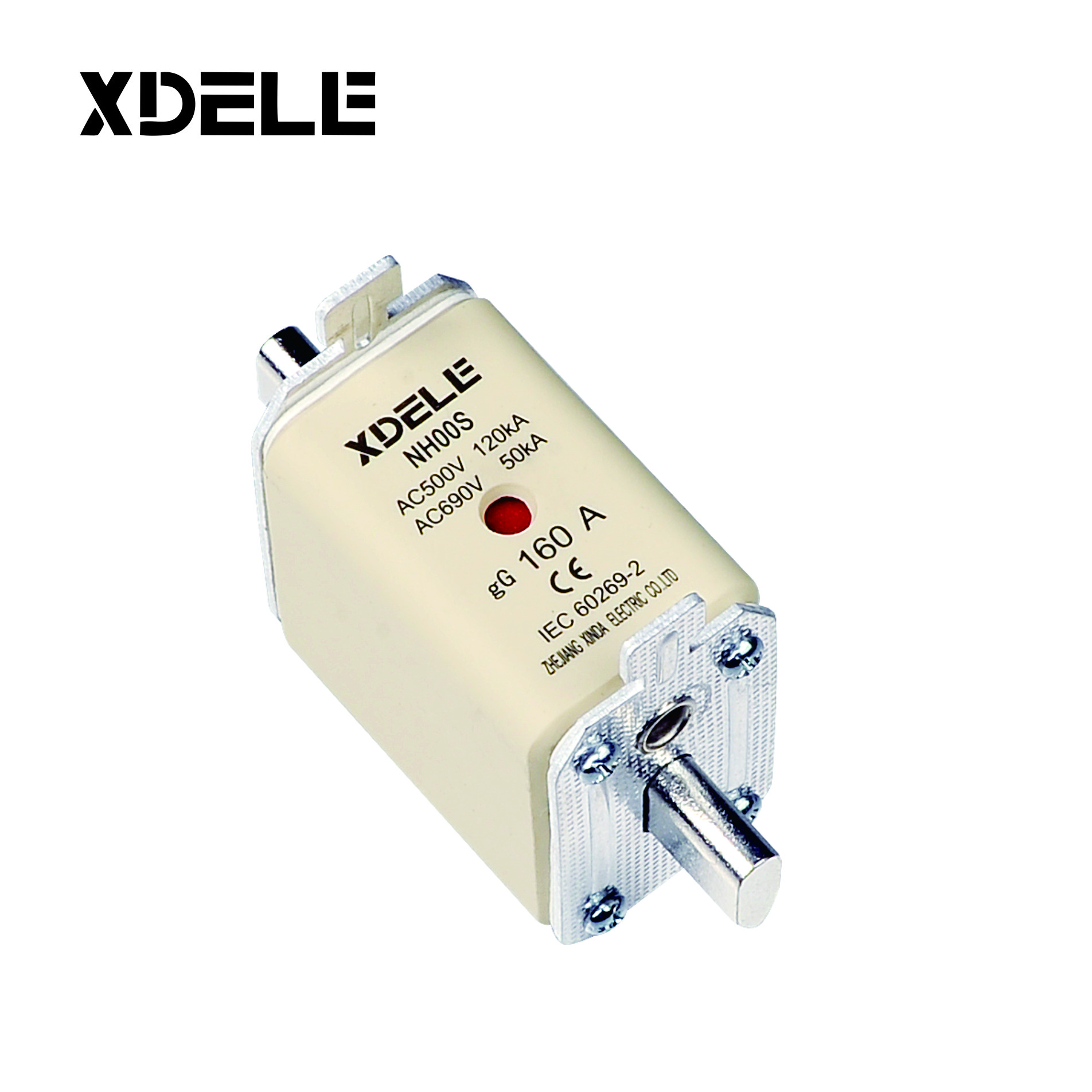 Nh00 fuse components RT16-00 with double indicator HRC Ceramic Knife Blade Fuse Link and base