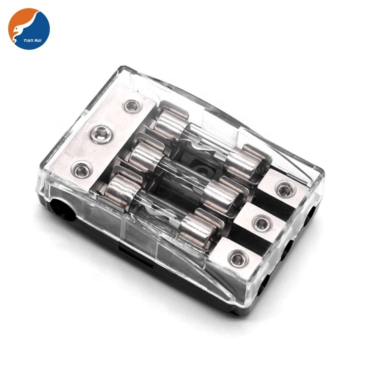 Fuse components IMC Audio Inline 10x38mm AGU Fuse Holder box and Fuse Fits 4 8 10 Gauge Wire inline