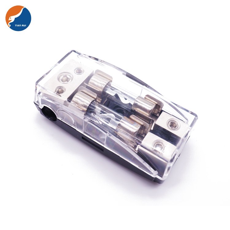Fuse components IMC Audio Inline 10x38mm AGU Fuse Holder box and Fuse Fits 4 8 10 Gauge Wire inline