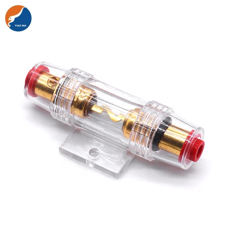 Fuse components IMC Audio Inline 10x38mm AGU Fuse Holder box and Fuse Fits 4 8 10 Gauge Wire inline