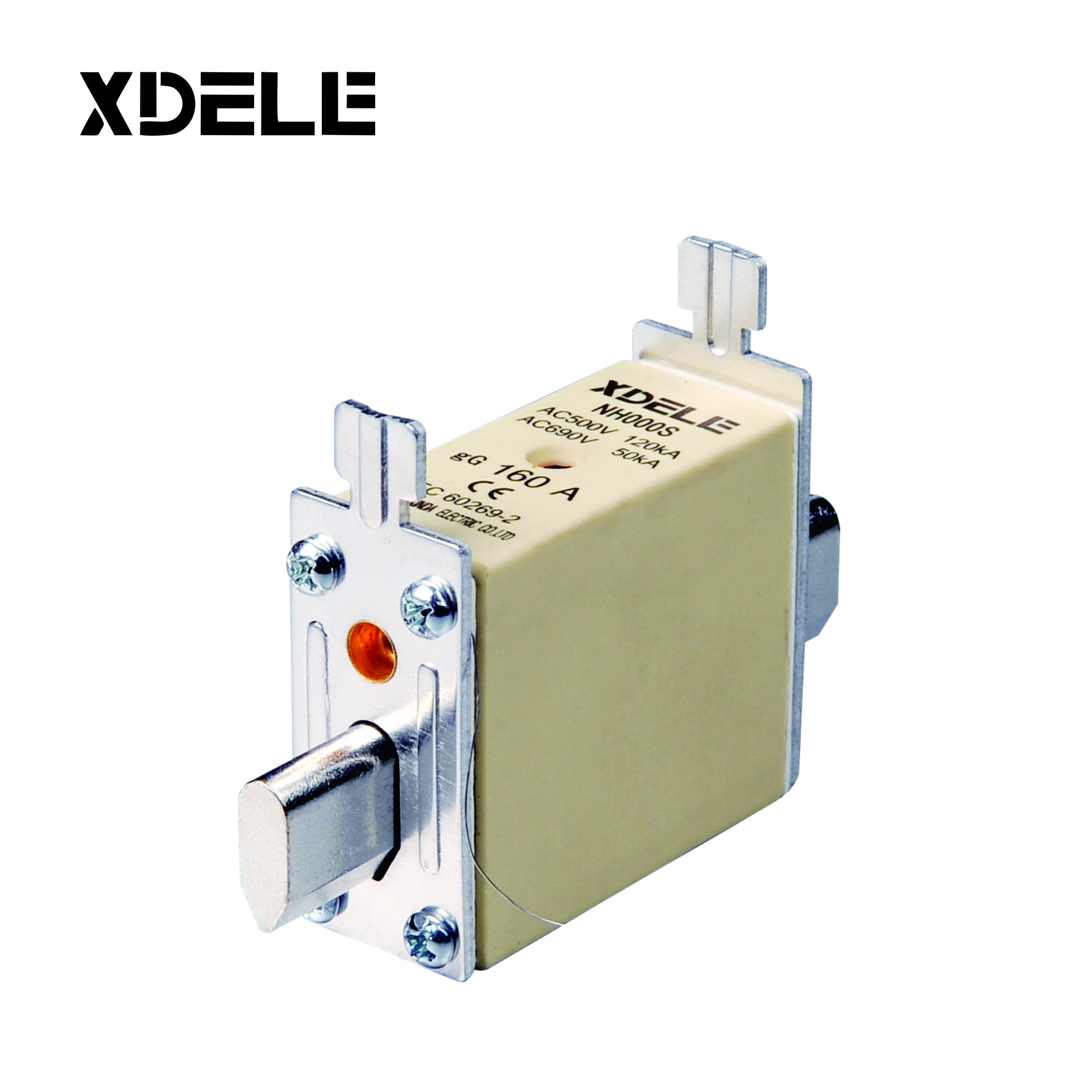 Nh000 Low voltage fuse box RT16-2 with double indicator HRC Ceramic Knife Blade Fuse Link and base