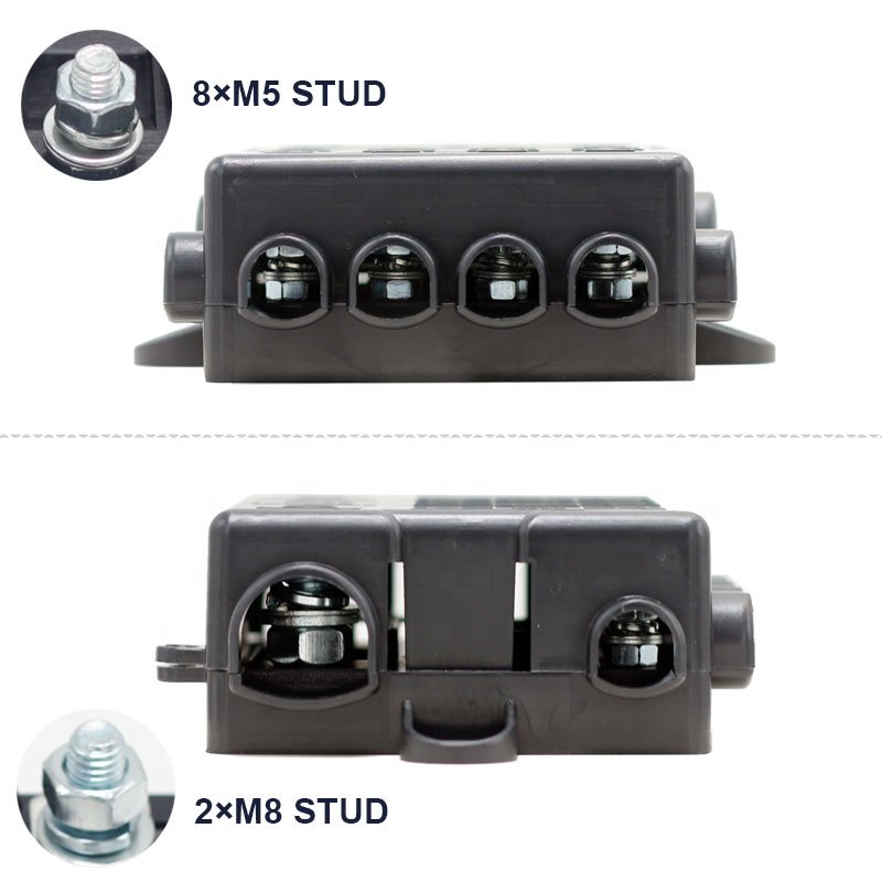 5 way Five Way Power Distribution Fuse Box 12v 24v for Car Automotive Auto Marine Mega and Midi Fuse Holder