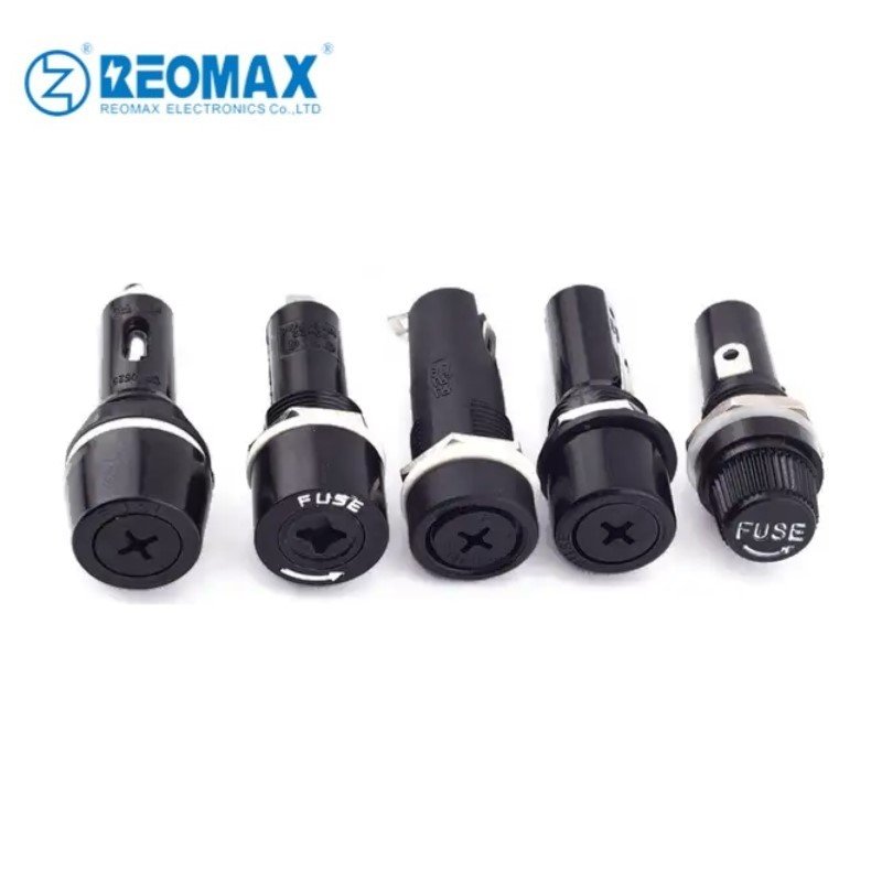 10A 15A 20A 30A 250V 600V 5x20mm 6x30mm 10x38mm Screw Bayonet Panel Mount Fuse Holder Bakelite Nylon PBT Fuse Components