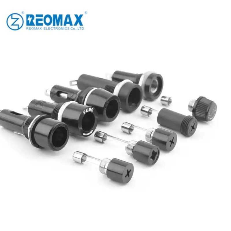 10A 15A 20A 30A 250V 600V 5x20mm 6x30mm 10x38mm Screw Bayonet Panel Mount Fuse Holder Bakelite Nylon PBT Fuse Components