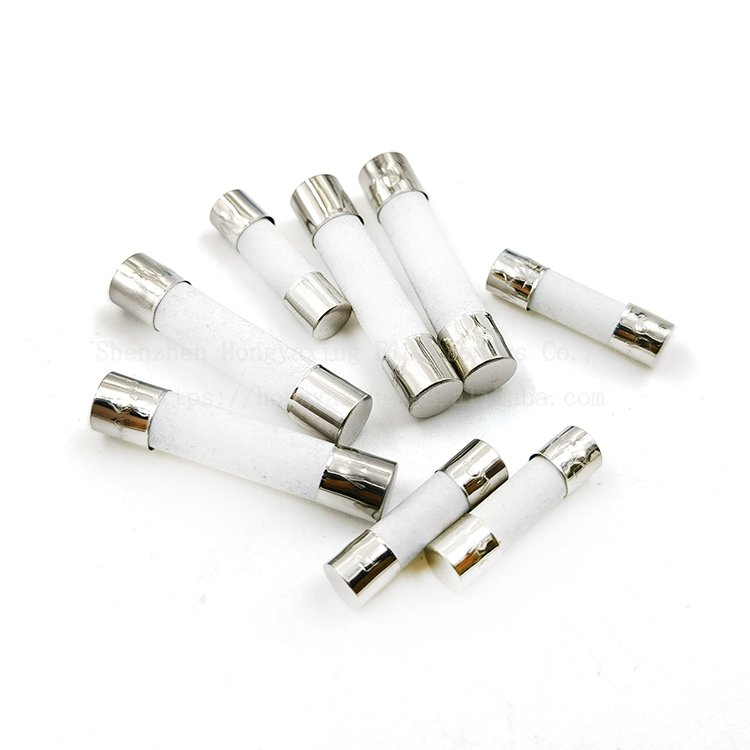 5x20mm high temperature resistant ceramic fuse tube 250V quick break fuse 6x30 F1A 2A 5A 8A 10A 15A 30A protective components