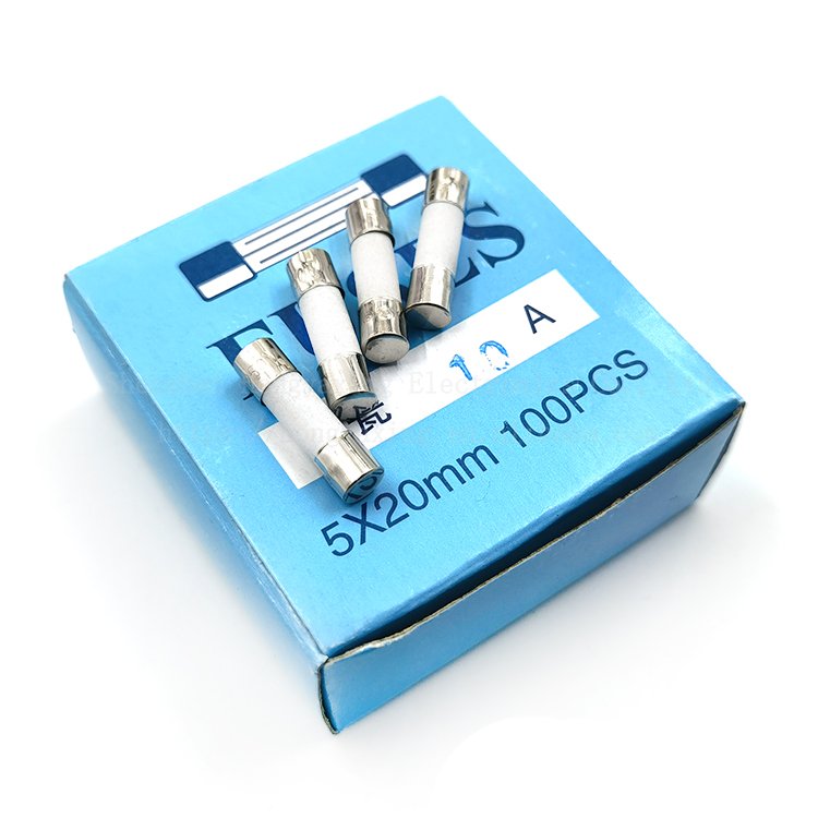 5x20mm high temperature resistant ceramic fuse tube 250V quick break fuse 6x30 F1A 2A 5A 8A 10A 15A 30A protective components