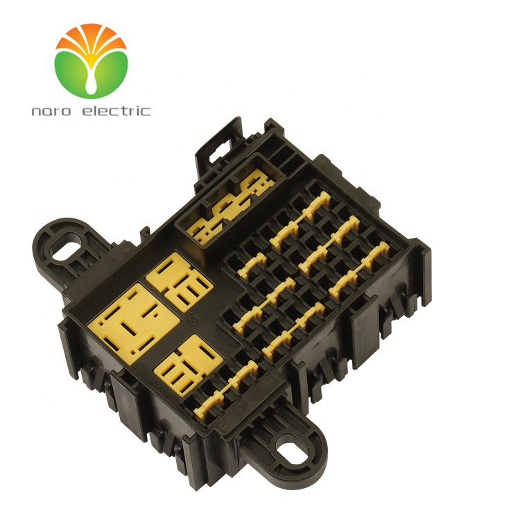 High quality PA66+GF 26 position Miniature automotive Fuse box and relay box BX2263-3-4