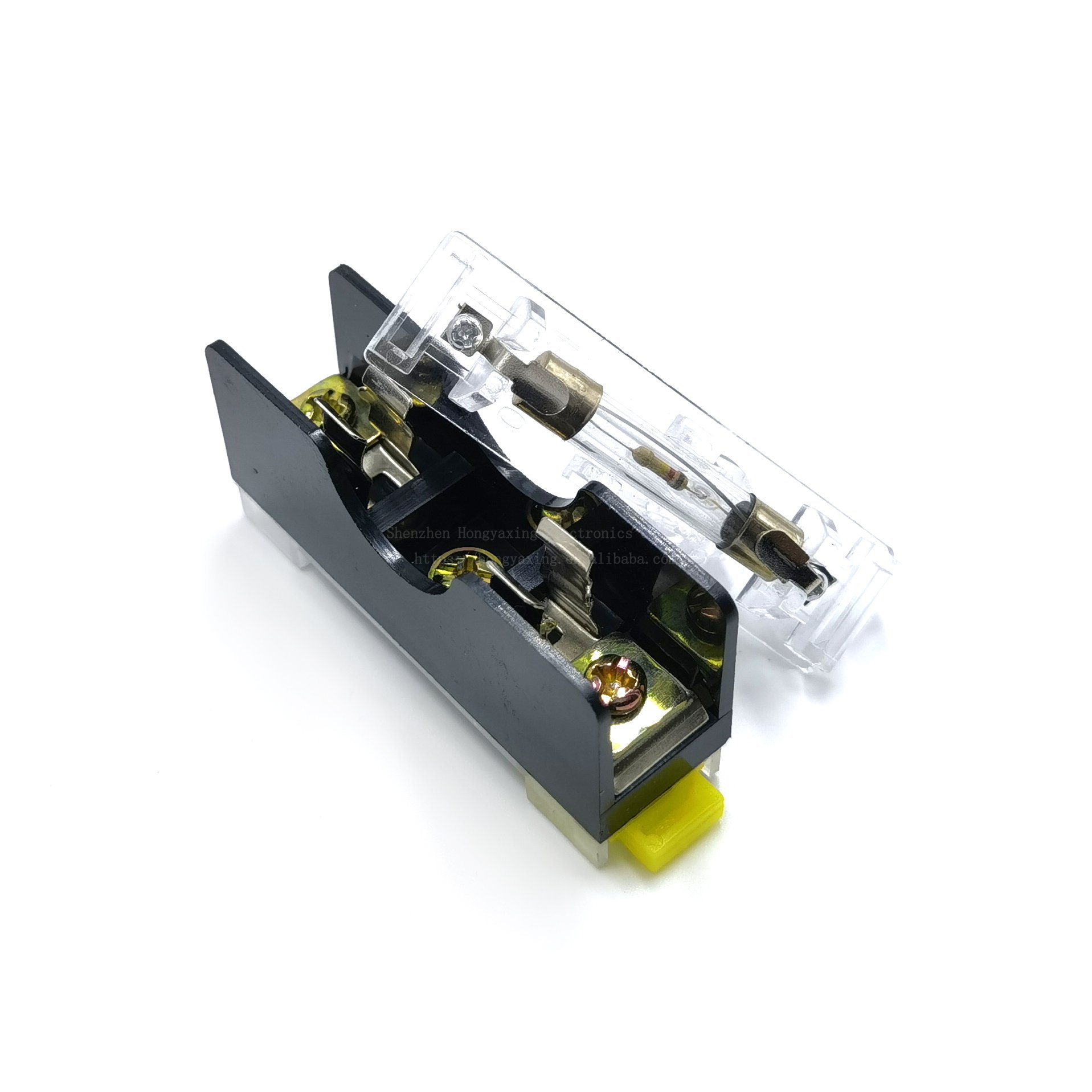 FS-101/102/103 single and double triple fuse holder with light fuse box 6X30MM fuse tube clamp rail base