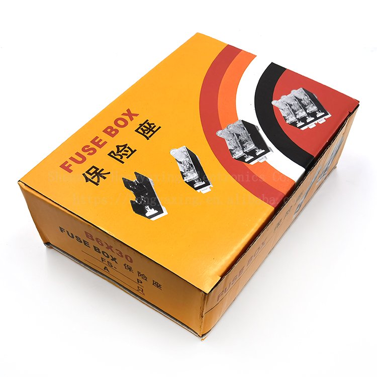 FS-101/102/103 single and double triple fuse holder with light fuse box 6X30MM fuse tube clamp rail base