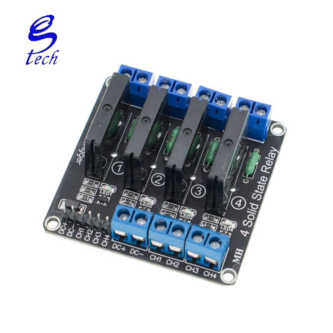 Low Level 5V 1/2/4/8 Channel Solid State Relay Module SSR G3MB-202P 240V 2A Output With Resistive Fuse 1 2 4 8 Way