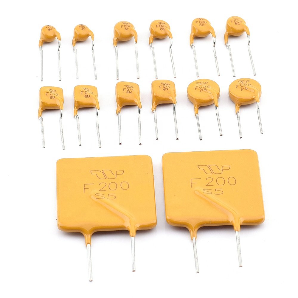 250V Plugin Polymer PTC Fuse Component Resistance Resettable Fuses