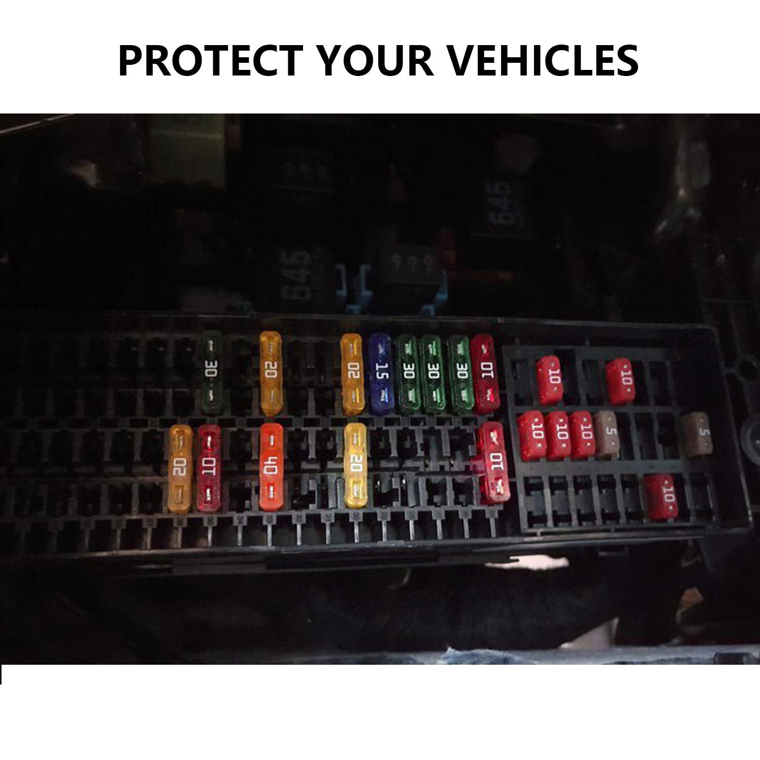 140 Pcs Fuses Automotive Kit - Blade Auto Fuse Assortment Standard and Mini Car Fuse for Marine, RV, Camper, Boat, Truck