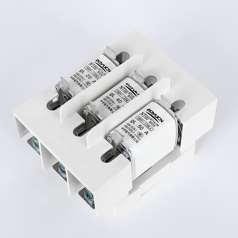 saiffey NH00 fuse base For 3P panel mount 500v 690v fuse accessories combination ceramic fuse holder