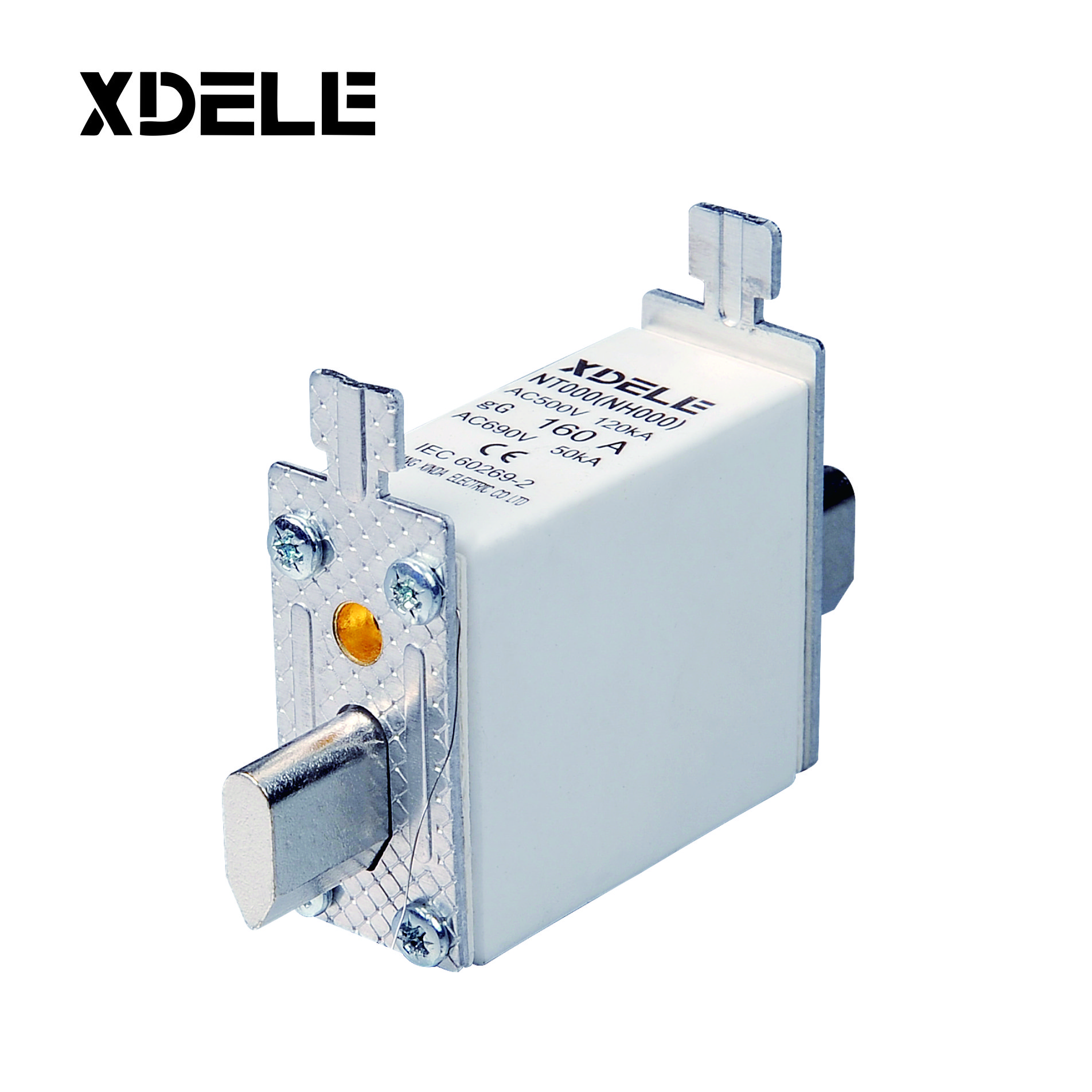 NH000 NH Series AC500V HRC Fuse Base Low Voltage Ceramic fuse holder