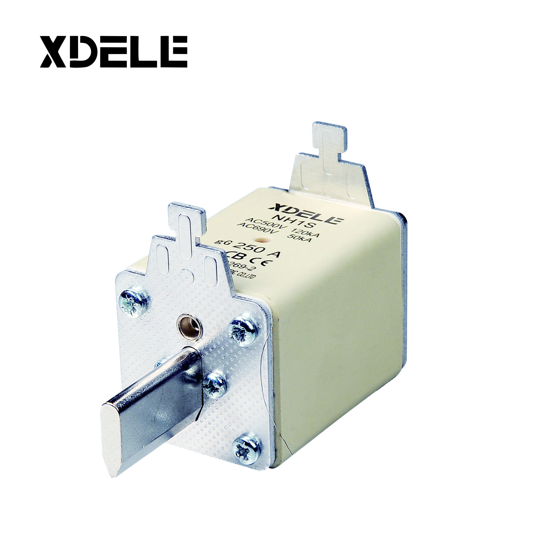 NH1 NH fuse link Series AC500V HRC Fuse Base Low Voltage Ceramic holder