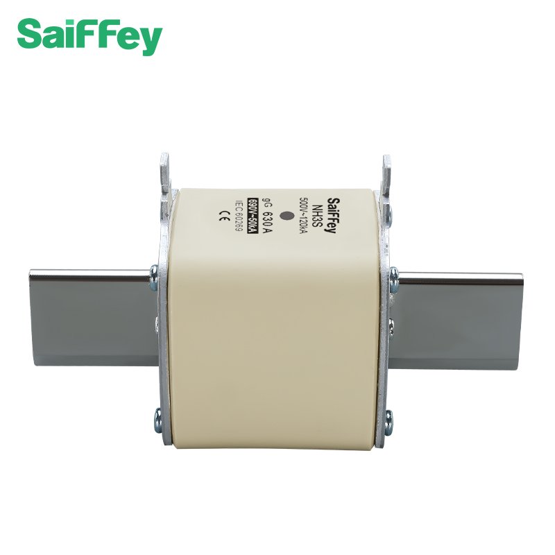 Saiffey NH3S Electrical Ceramic Fuse Link with Indicator Square Hrc Knife Fuse 500/690V Copper Nh Fusible Tube