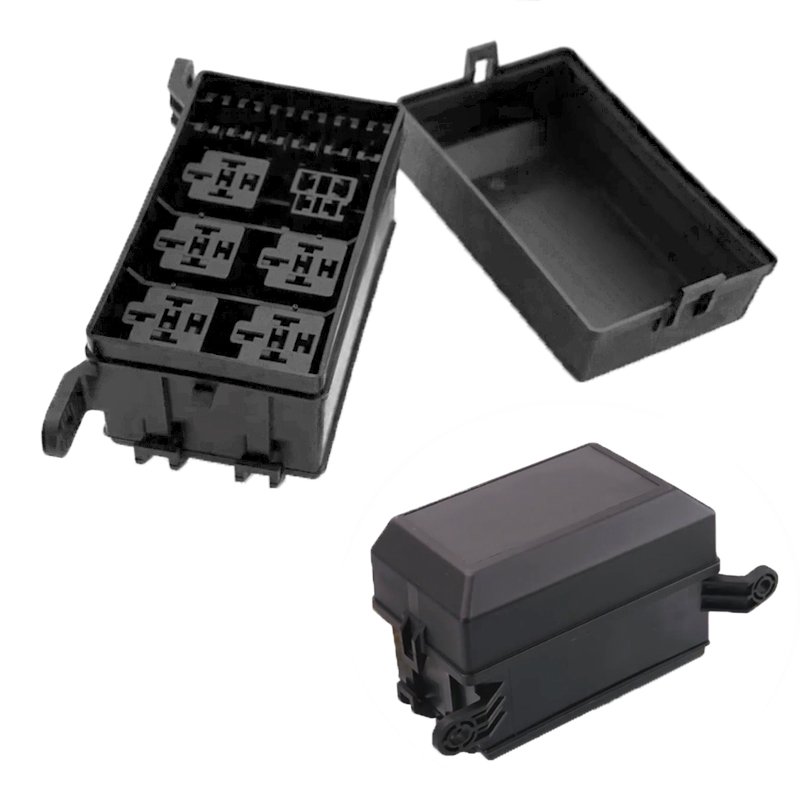 Advanced universal Blade Fuse Box Assortment 6way relay fuse holder 20A 30A 40A