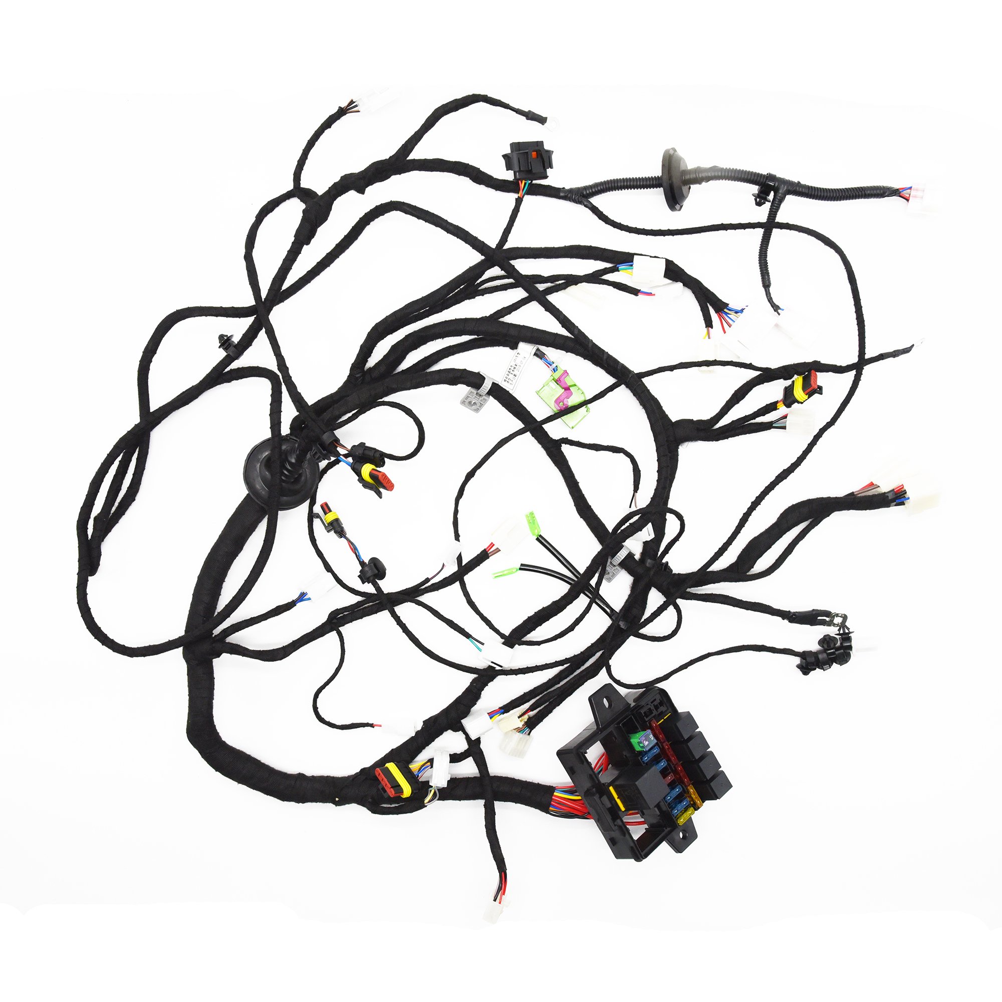 12 Way Circuit Fuse Box Block Custom Auto Wire Harness for New Energy Car Modification Wiring Assembly Electronic