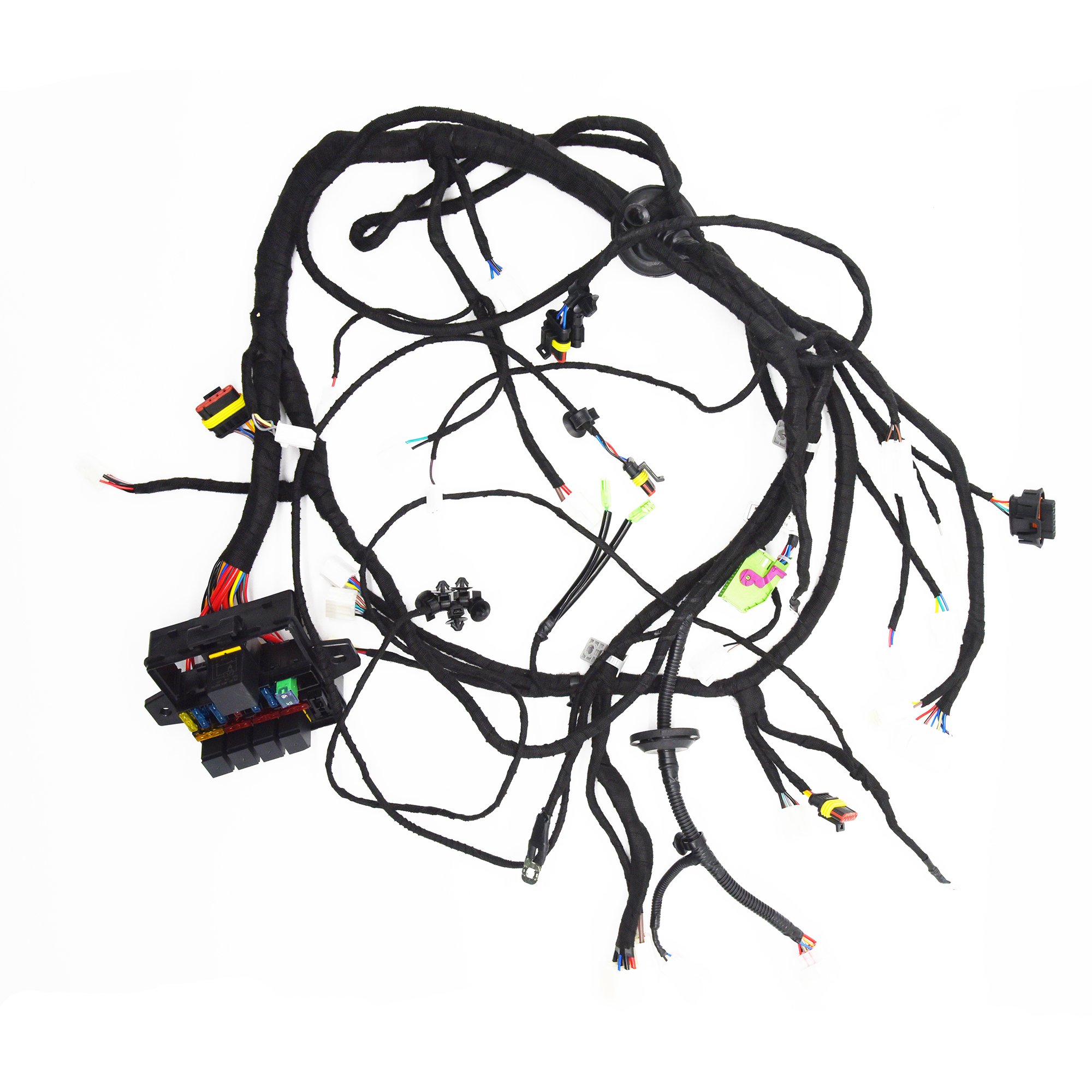 12 Way Circuit Fuse Box Block Custom Auto Wire Harness for New Energy Car Modification Wiring Assembly Electronic