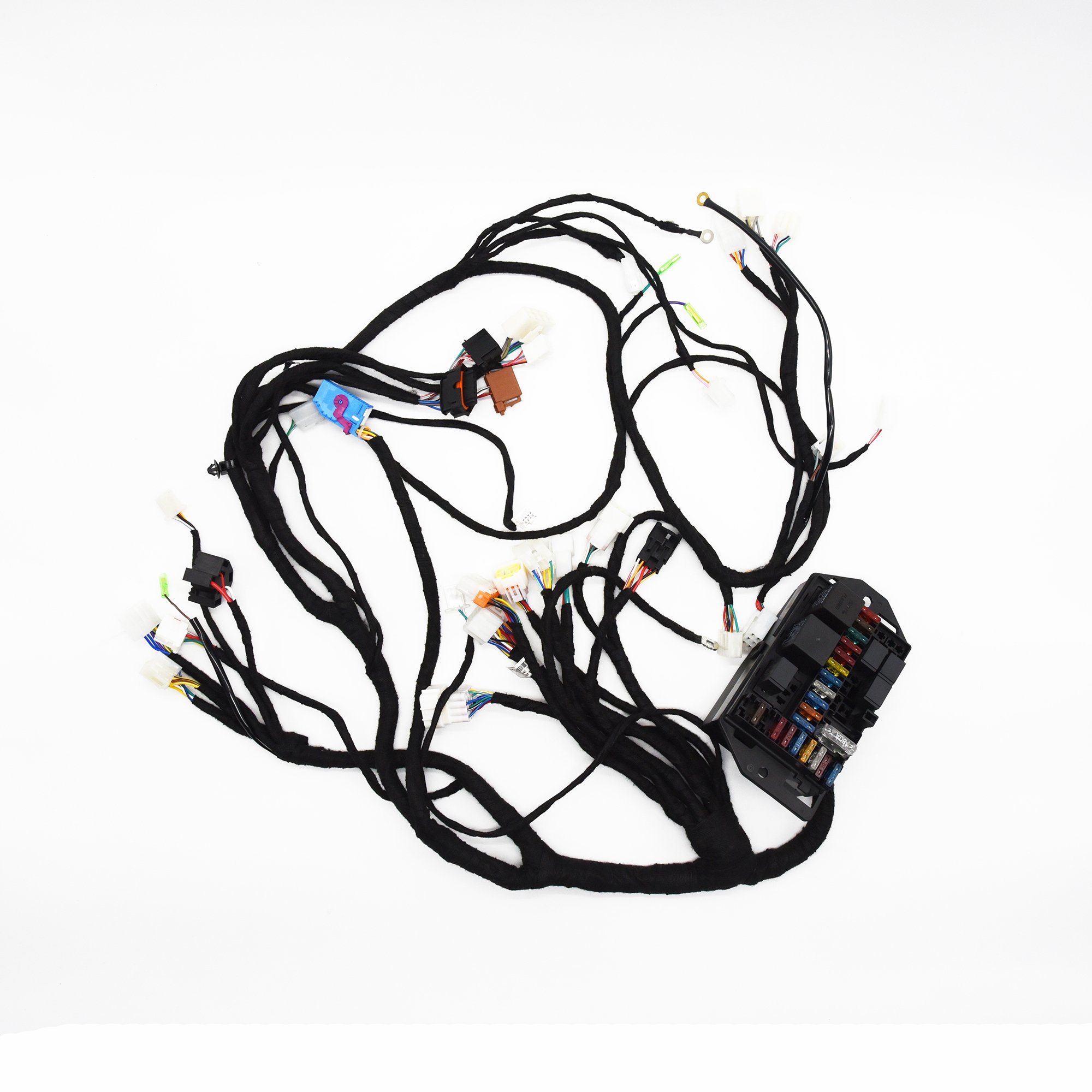 12 Way Circuit Fuse Box Block Custom Auto Wire Harness for New Energy Car Modification Wiring Assembly Electronic