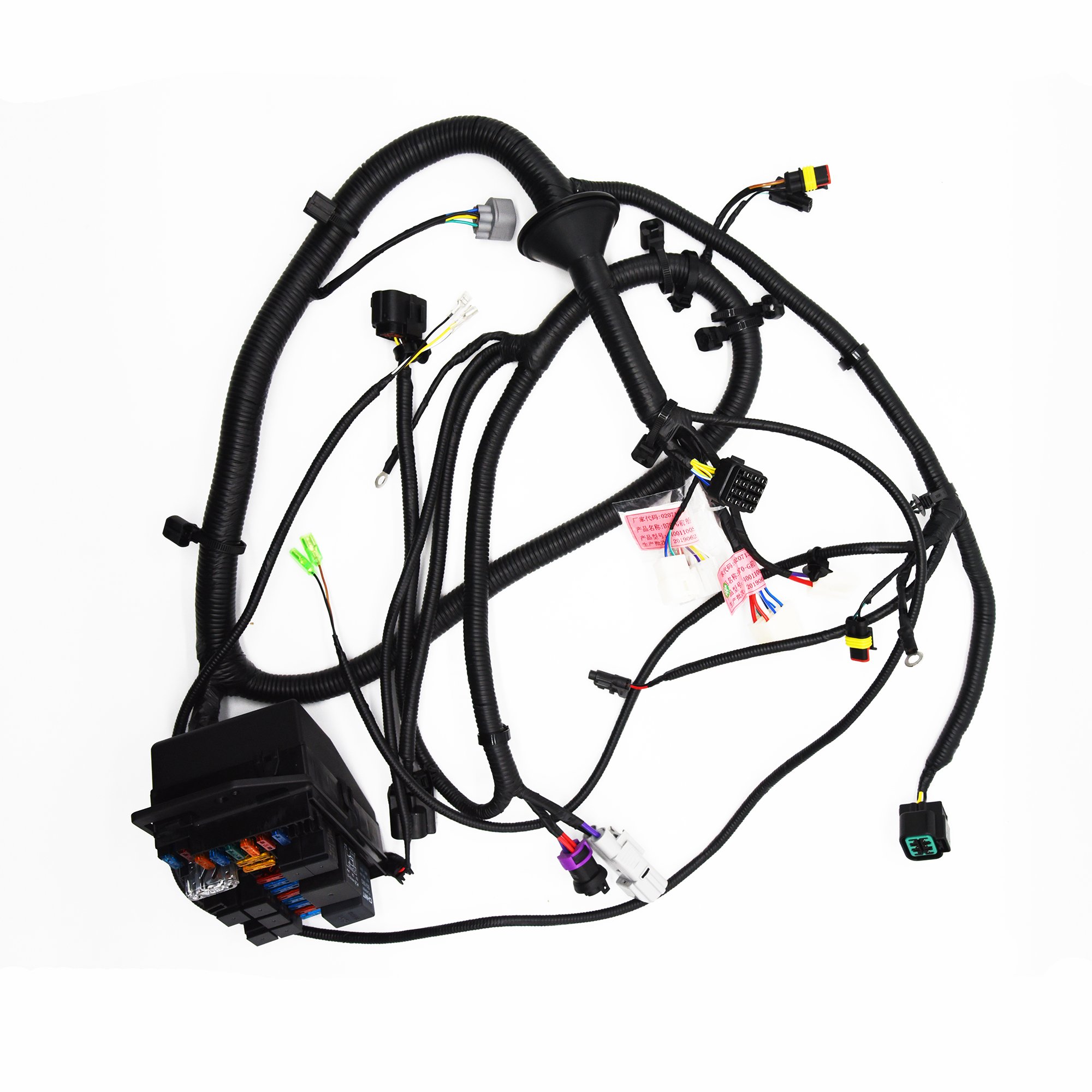 12 Way Circuit Fuse Box Block Custom Auto Wire Harness for New Energy Car Modification Wiring Assembly Electronic