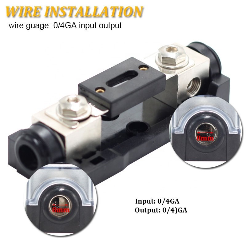 Auto high voltage waterproof fuse holder car audio ANL 12v mini fuse holder