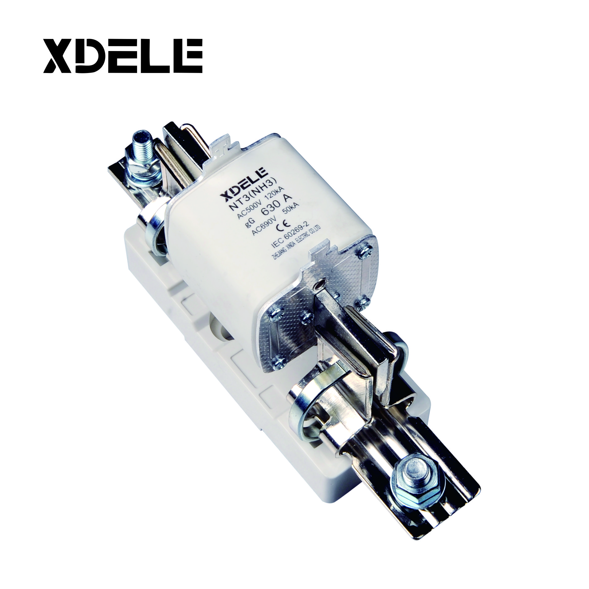 NH3 NH fuse link Series AC500V HRC Fuse Base Low Voltage Ceramic holder