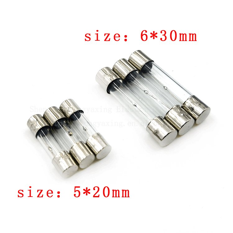 5X20 point solder ball glass tube fuse 6 * 30 delay point solder ball household microwave oven fuse T1A8A10A