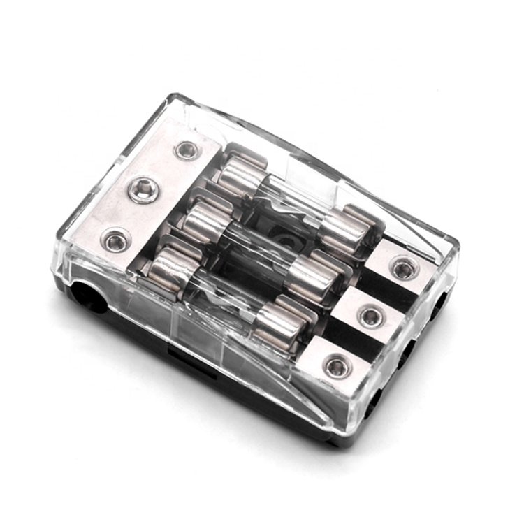 Fuse components Waterproof Distribution Block 4GA 8GA 4 6 8 Gauge Automotive car auto 10x38mm AGU fuse holder