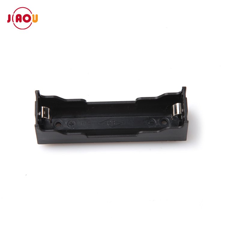 JIAOU 3.7V Lithium 18650 Battery Holder case with Pins 1 Cell Battery Box