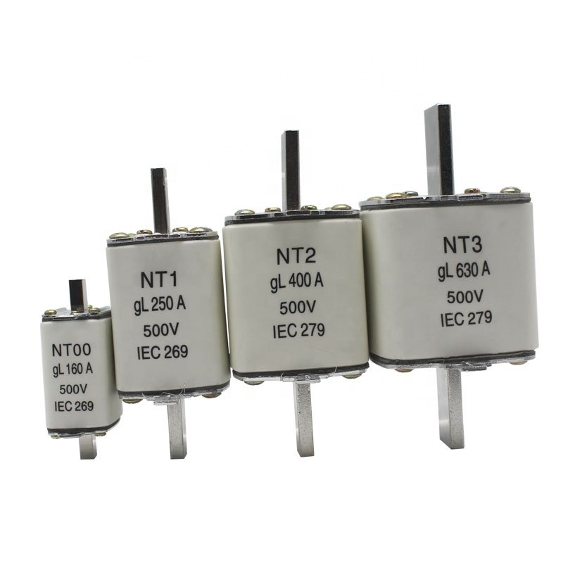 China high quality electric NT00 NT1 NT2 NT3 NH00 NH1 NH2 NH3 160A 250A 400A 630A Plug in ceramic fuse