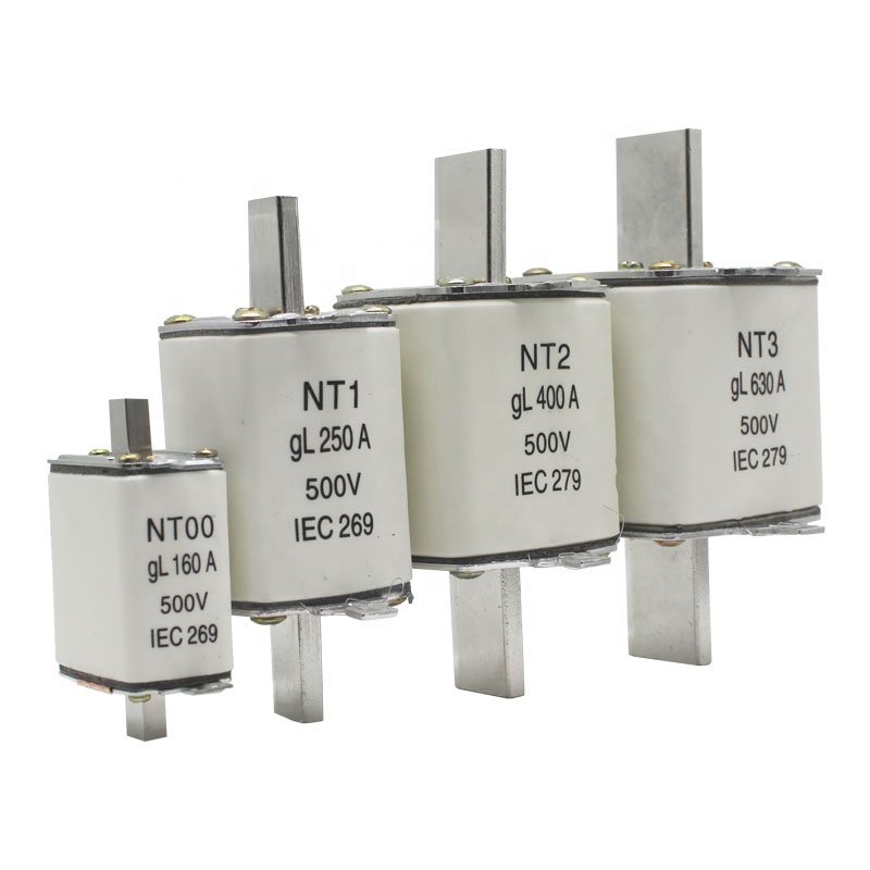 China high quality electric NT00 NT1 NT2 NT3 NH00 NH1 NH2 NH3 160A 250A 400A 630A Plug in ceramic fuse