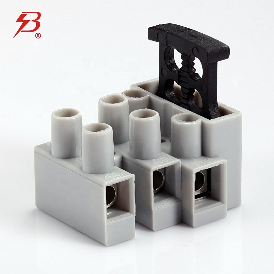 KREALUX BELEKS FT06-3 450V 32A 0.5-4 mm2 PA66 housing fused terminal block for electrical wiring